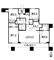 Floor: 4LDK + 2WIC, occupied area: 95.15 sq m, Price: 64,480,000 yen, now on sale