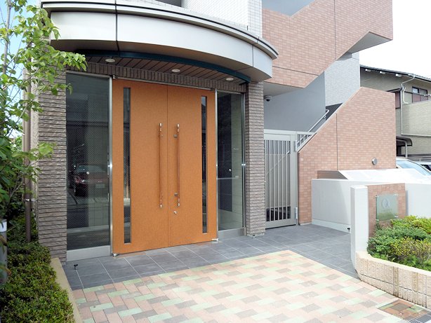 Entrance. Stylish entrance of sale specification grade