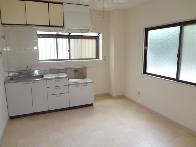 Living and room. Spacious kitchen!