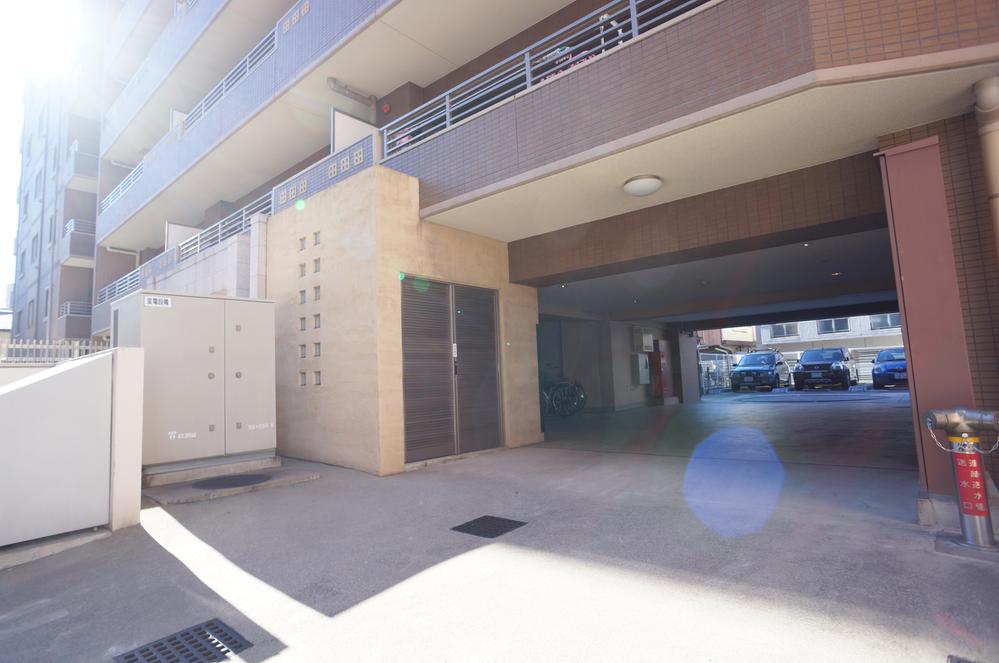 Parking lot. Common areas