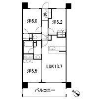 Floor: 3LDK + WIC, the area occupied: 65.1 sq m, Price: 28.6 million yen, currently on sale