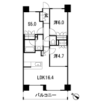 Floor: 2LDK + S (storeroom), the occupied area: 68.58 sq m, Price: 30.5 million yen, currently on sale