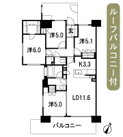 Floor: 4LDK, occupied area: 81.85 sq m