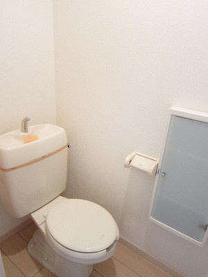 Toilet. It is housed glad toilet