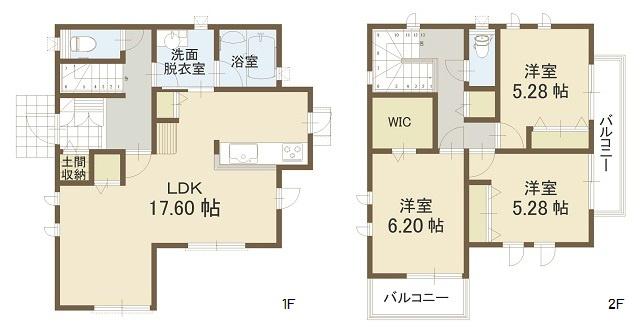 Floor plan. (10 Building), Price 36,900,000 yen, 3LDK, Land area 111.32 sq m , Building area 92.06 sq m