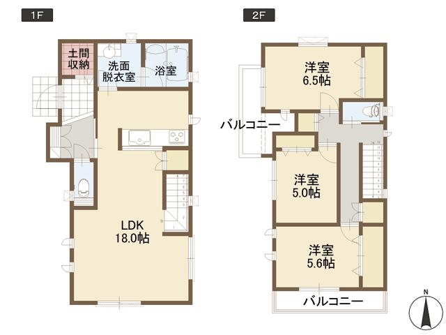 Floor plan. (8 Building), Price 38,900,000 yen, 3LDK, Land area 110.48 sq m , Building area 94.18 sq m