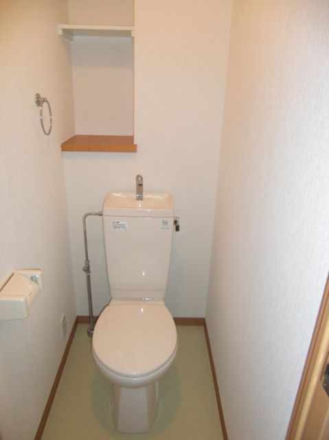 Toilet. Bidet can be installed. 