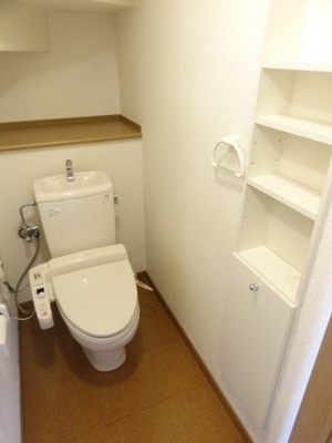 Toilet. With storage of the toilet (photo on the first floor)