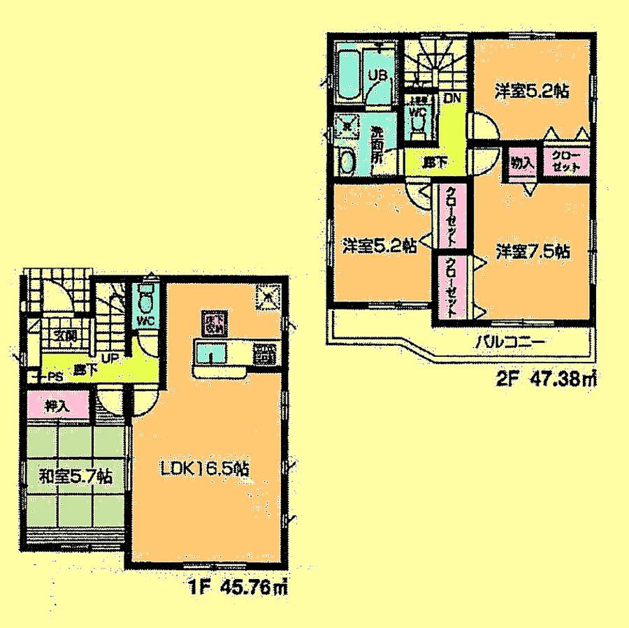 Floor plan. 30,800,000 yen, 4LDK, Land area 110.14 sq m , Building area 93.14 sq m located view in addition to this, It will be provided by the hope of design books, such as layout. 