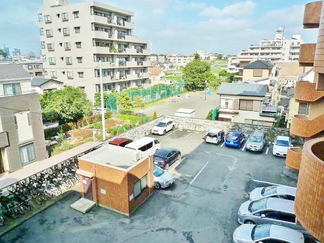 Parking lot. Common areas