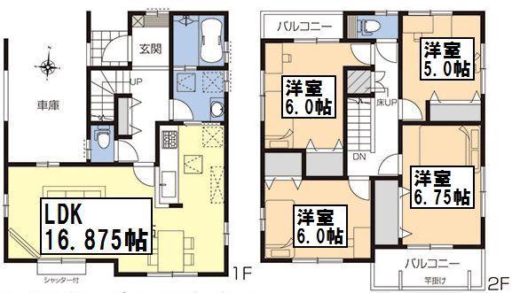 Floor plan. (8 Building), Price 26,900,000 yen, 4LDK, Land area 101.23 sq m , Building area 111.79 sq m