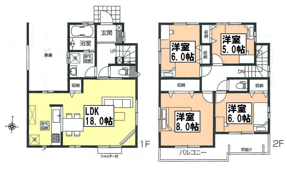 Floor plan. (11 Building), Price 28,300,000 yen, 4LDK, Land area 101.16 sq m , Building area 113.44 sq m