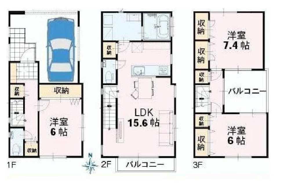 Floor plan. 35,800,000 yen, 3LDK, Land area 68.43 sq m , Building area 113.17 sq m LDK15 quires more