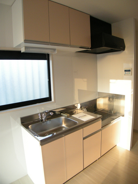 Kitchen. Bright kitchen with a window