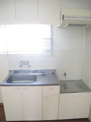 Kitchen. Bright ventilation pat is equipped with a window