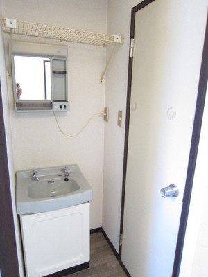 Washroom. It can be used as an independent washroom if the curtain