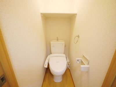 Toilet. Toilet (with warm water cleaning toilet seat)