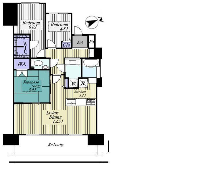 Floor plan. 3LDK, Price 26,800,000 yen, Footprint 72.3 sq m , Balcony area 11.79 sq m