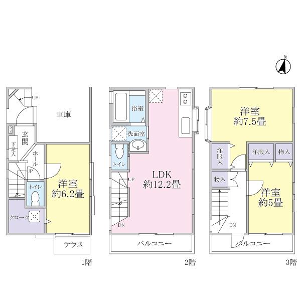 Floor plan. 24 million yen, 3LDK, Land area 68.31 sq m , Building area 79.49 sq m
