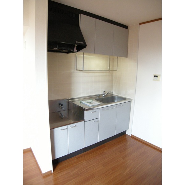 Kitchen. Gas stove is installed Allowed