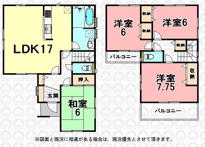 Floor plan. (5 Building), Price 29,800,000 yen, 4LDK, Land area 102.79 sq m , Building area 101.44 sq m