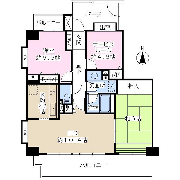 Floor plan. 2LDK + S (storeroom), Price 16.8 million yen, Occupied area 70.89 sq m , Balcony area 15.1 sq m