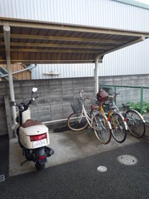 Other common areas. There are bicycle parking on site. 