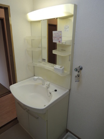 Washroom. Washroom with shampoo dresser