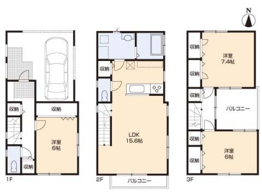 Floor plan. 35,800,000 yen, 3LDK, Land area 68.43 sq m , Building area 113.17 sq m floor plan