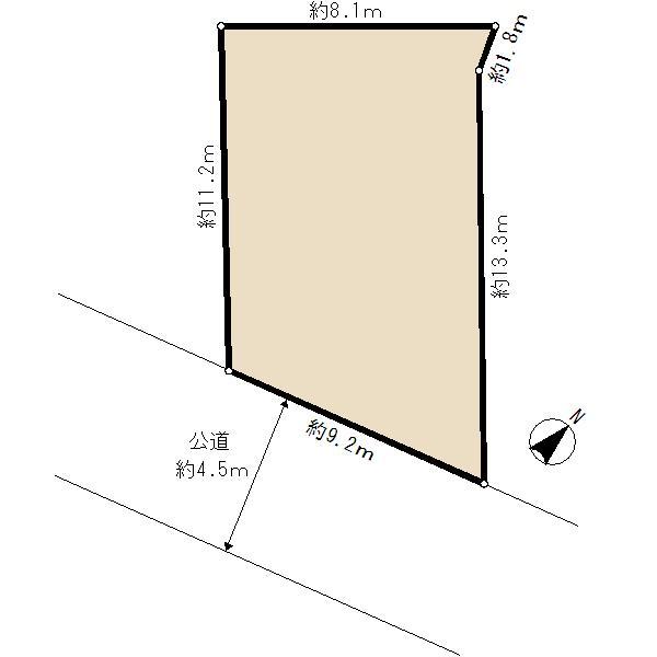 Compartment figure. Land price 31.5 million yen, Land area 111.88 sq m