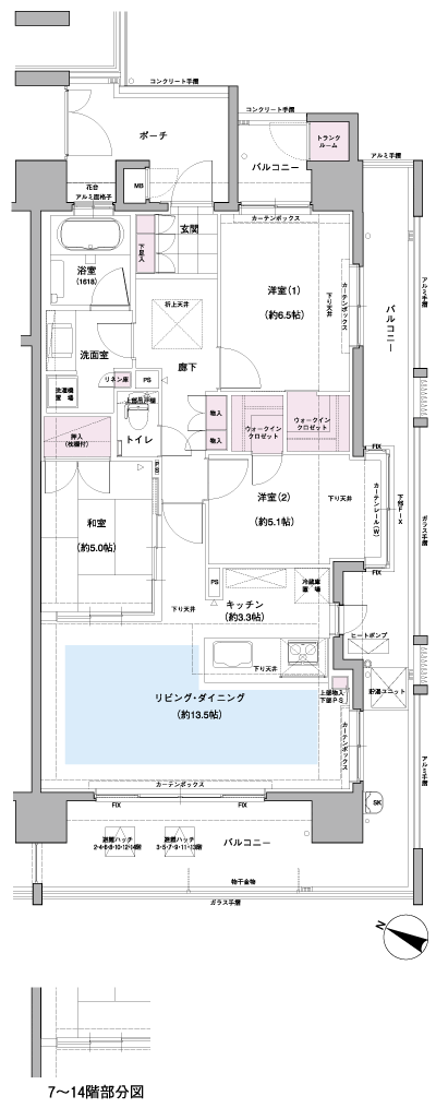 Floor: 3LDK, occupied area: 77.93 sq m