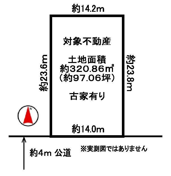 Compartment figure. Land price 135 million yen, Land area 320.86 sq m