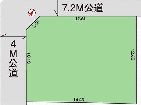 Compartment figure. Land price 53 million yen, Land area 175.94 sq m