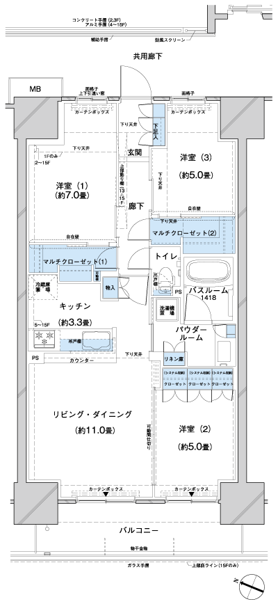 Floor: 3LDK + 2MC, occupied area: 72.45 sq m, Price: 37,200,000 yen, now on sale