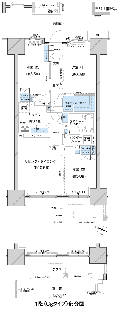 Floor: 3LDK + MC, occupied area: 68.21 sq m, Price: 33,900,000 yen, now on sale