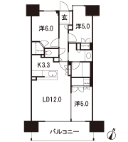Floor: 3LDK + WIC, the occupied area: 70.46 sq m, Price: 42,200,000 yen, now on sale