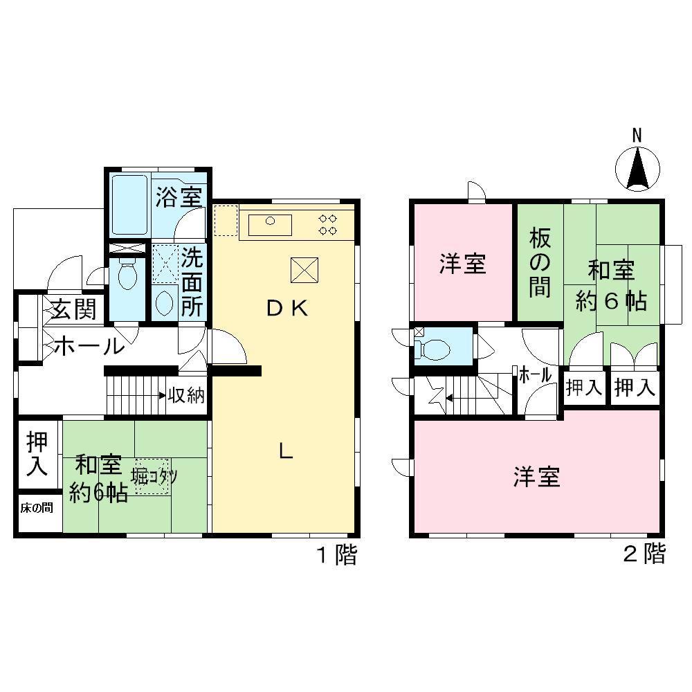 Floor plan. 25,500,000 yen, 4LDK, Land area 123.81 sq m , Building area 100.11 sq m