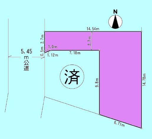 Compartment figure. Land price 41,710,000 yen, Land area 110.31 sq m