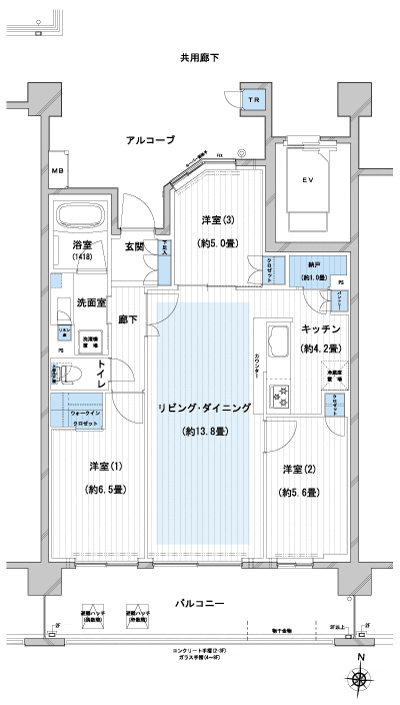 Floor: 3LDK + WIC + N, the occupied area: 76.49 sq m, Price: TBD
