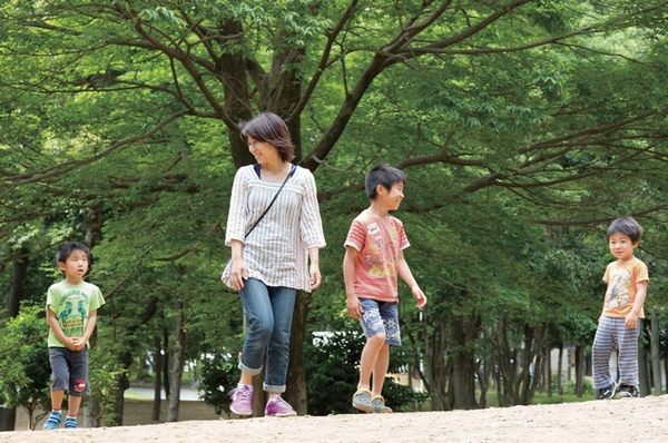 "Since Kitaurawa park is green can also hot rich, Children also love, "said Miyamoto like