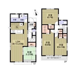 Floor plan. 32,800,000 yen, 4LDK, Land area 98.75 sq m , Building area 99.36 sq m