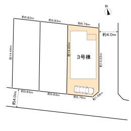 Compartment figure. 32,800,000 yen, 4LDK, Land area 98.75 sq m , Building area 99.36 sq m