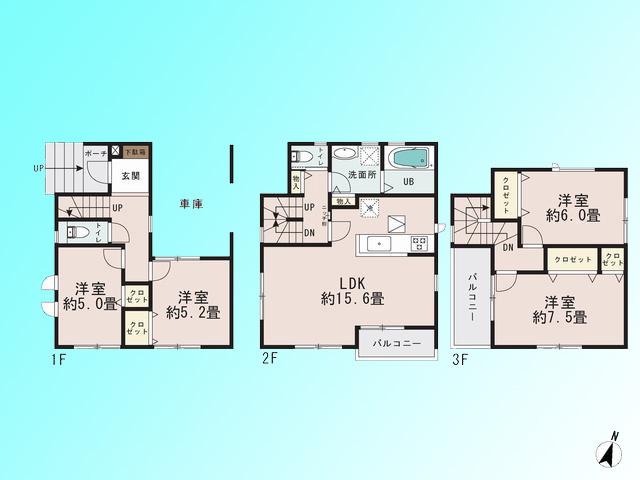 Floor plan. 31,800,000 yen, 4LDK, Land area 69.16 sq m , Building area 112.6 sq m