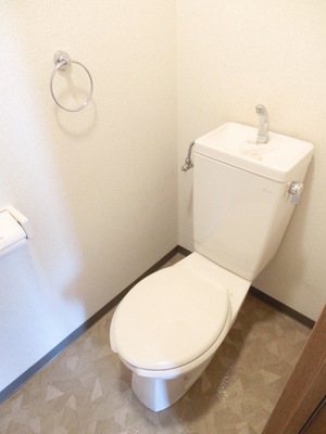 Toilet. It settles separate toilet is still