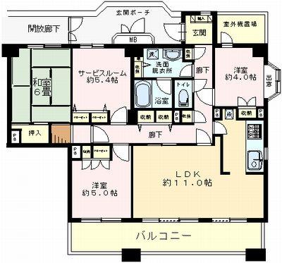Floor plan. 3LDK + S (storeroom), Price 21,800,000 yen, Occupied area 85.64 sq m , Balcony area 12.25 sq m