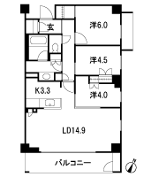Floor: 3LDK + WIC + SIC + TR, the occupied area: 73.12 sq m