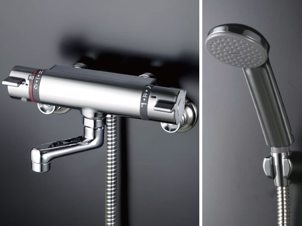 Bathing-wash room.  [Thermo shower faucet shower head] Design highly thermo shower faucet shower head.