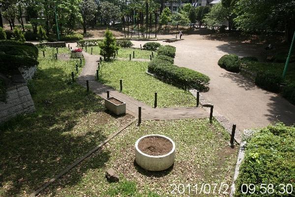 Local appearance photo. Tokiwa park adjacent greenery area. Up to about Isetan 540m, At about 400m to Ito-Yokado, It is a convenient living environment for daily shopping