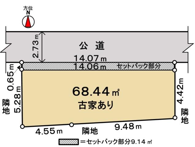 Compartment figure. Land price 27,200,000 yen, Land area 65.53 sq m