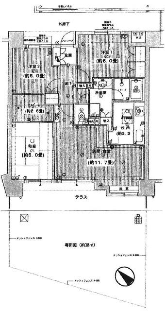 Floor plan. 3LDK, Price 29,900,000 yen, Occupied area 72.66 sq m